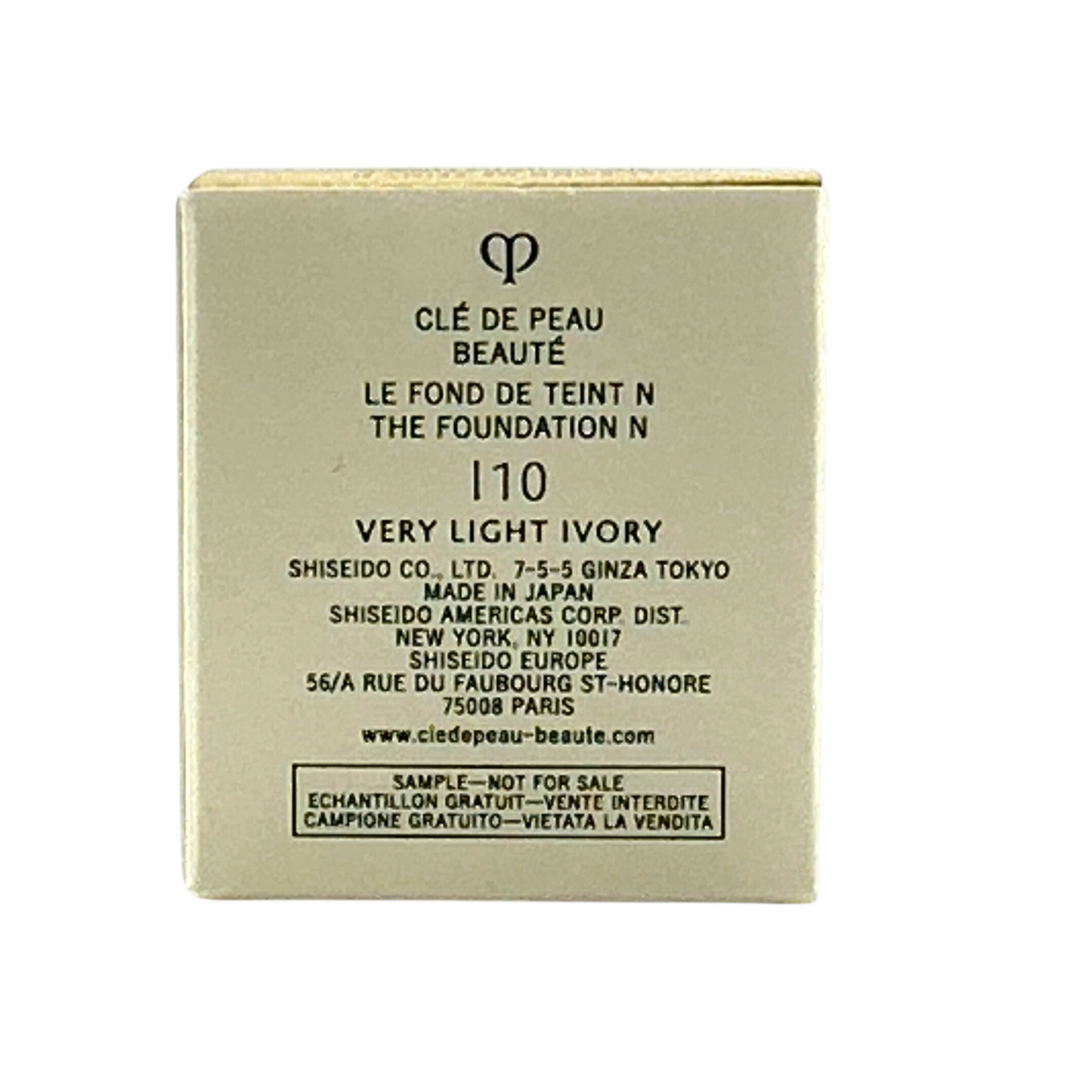 Clé de Peau Le Fond De Teint The Foundation – I10 (Miniature) 3ml jar, available at Zakura Global.