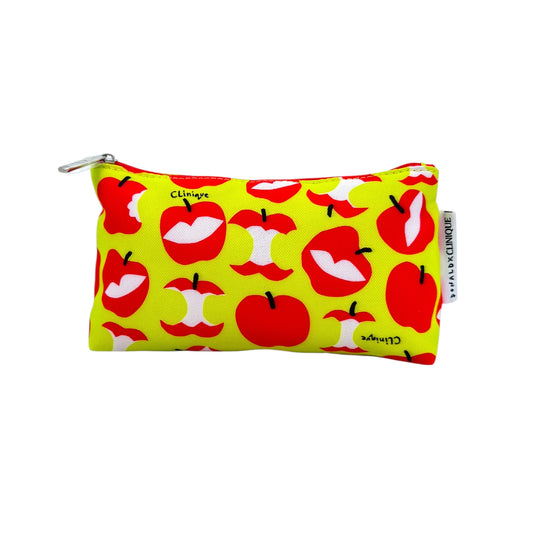 Clinique (turquoise) apple pattern cosmetic bag 1pc