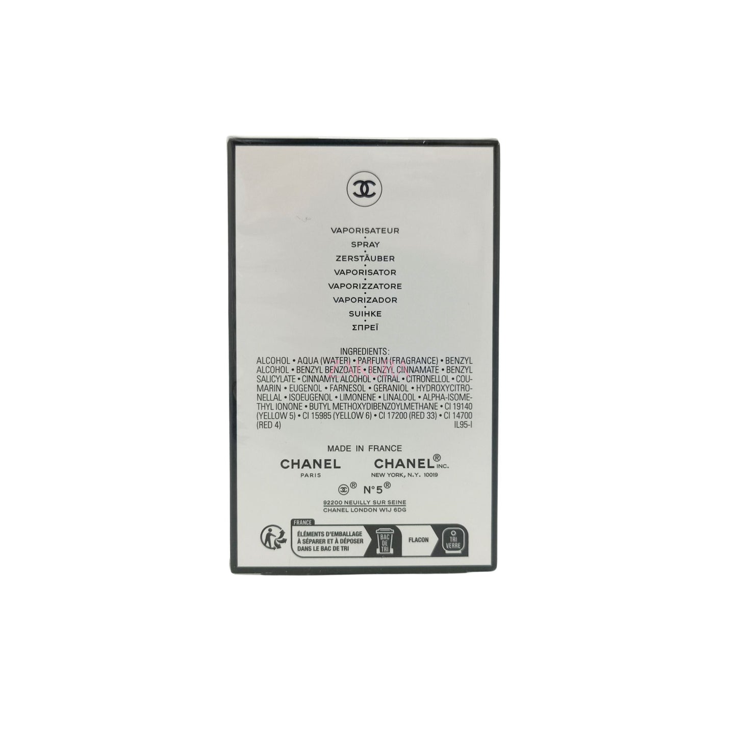 Chanel No.5 Eau De Parfum Spray 50ml
