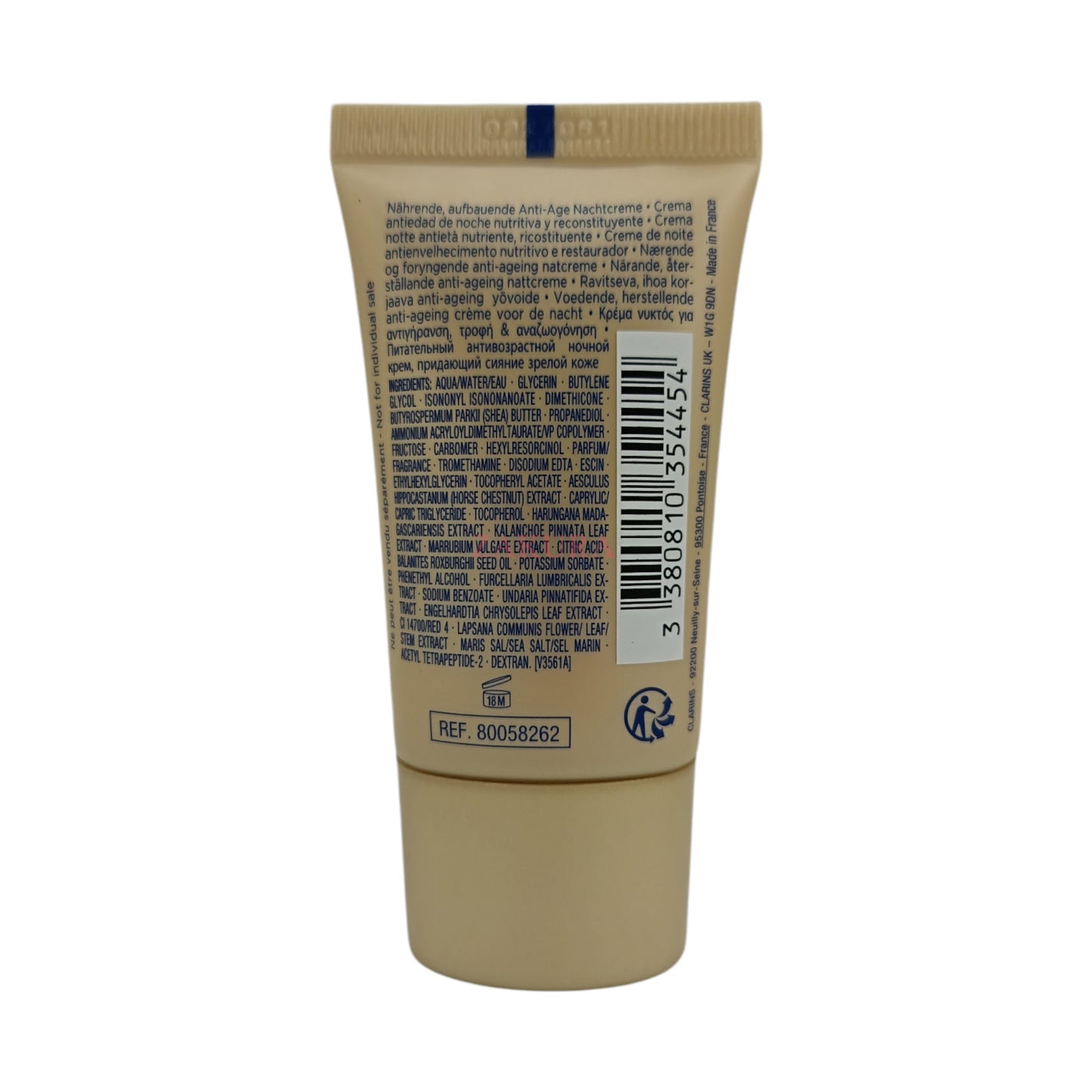 Clarins Nutri Lumiere Nuit Nouris Rejuven Night Cream(Mini) 15ml