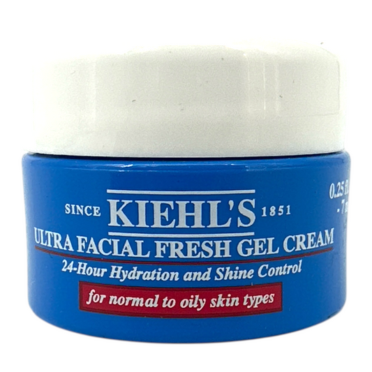 Kiehl's Ultra Facial Fresh Gel Cream – 7ml mini lightweight gel moisturizer for oily skin, available at Zakura Global.