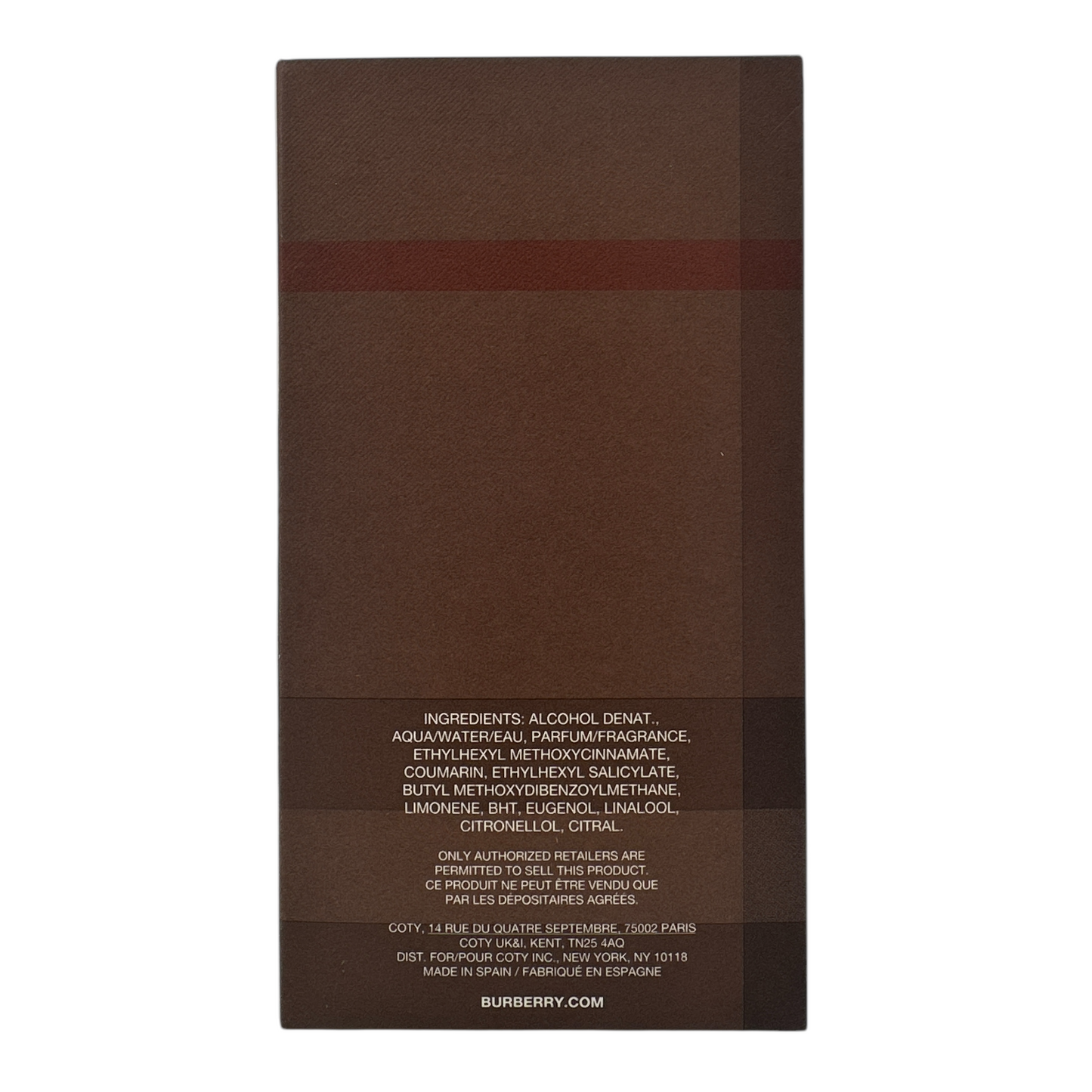 Burberry London for Men Eau De Toilette Spray 100ml