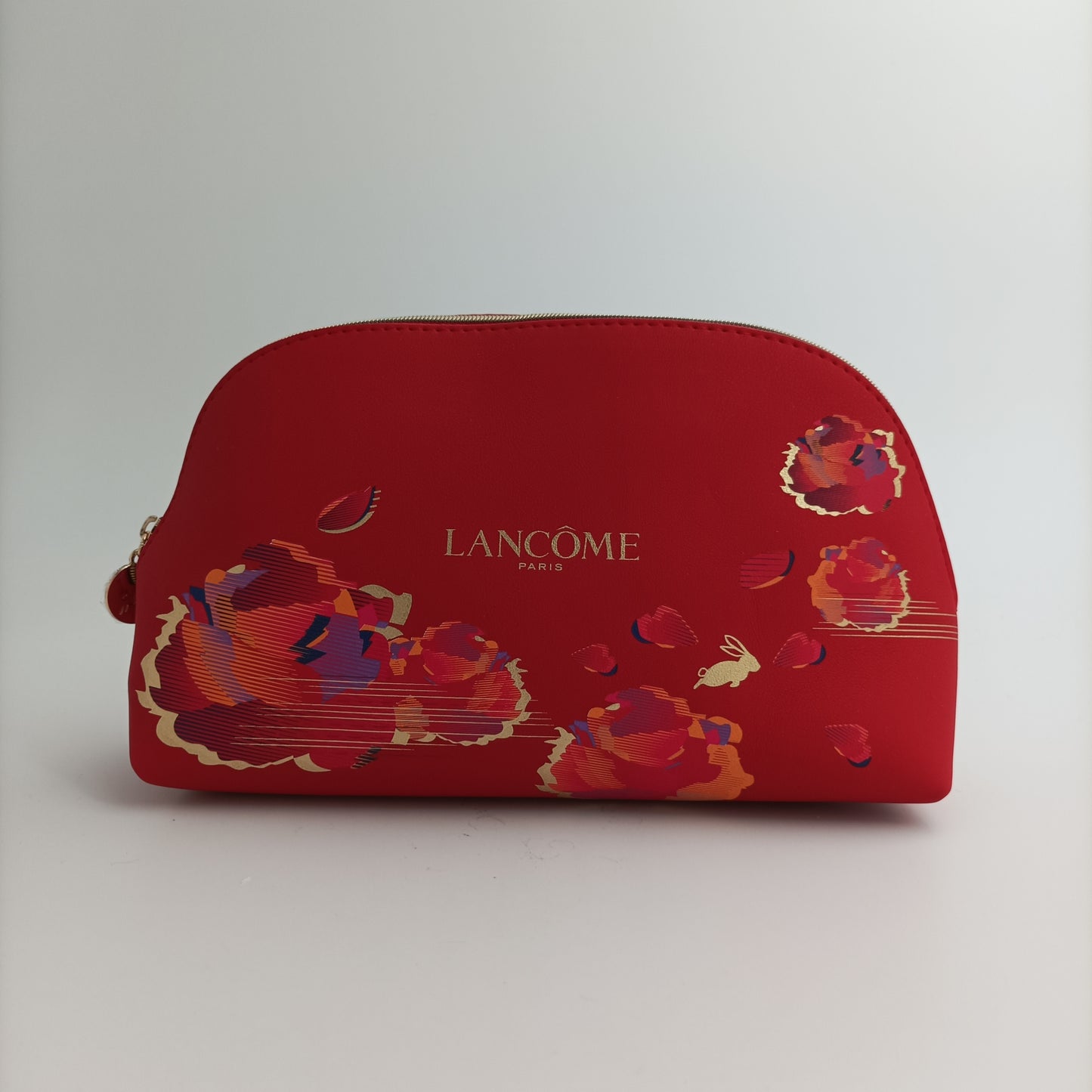 Lancome Cosmetic Bag (Red) - Flower and Rabbit 1pc