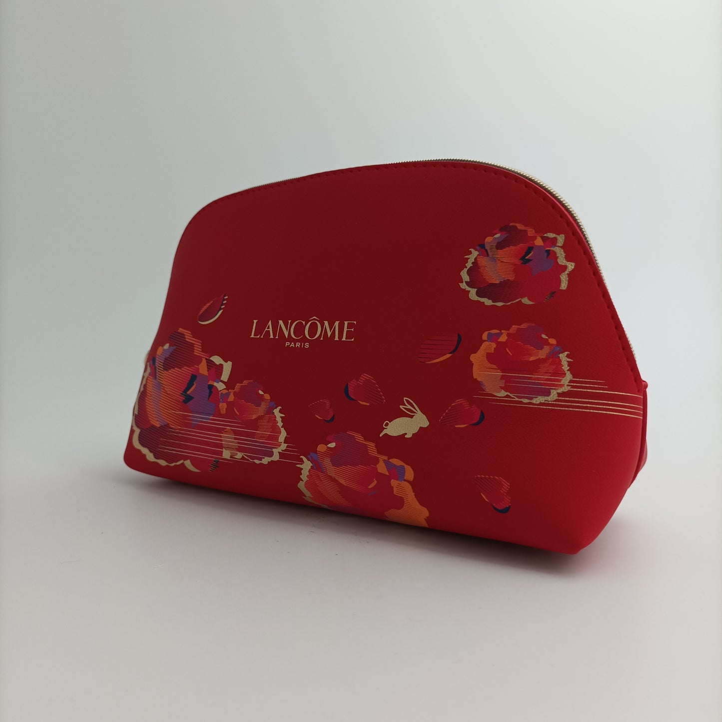 Lancome Cosmetic Bag (Red) - Flower and Rabbit 1pc