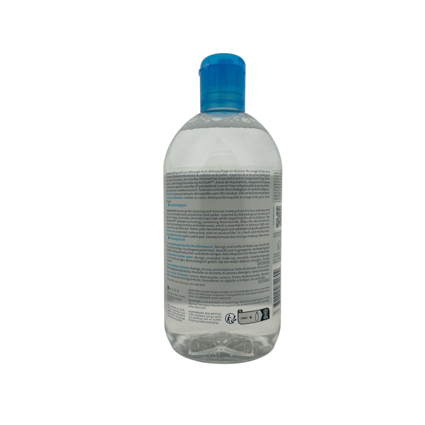 Bioderma HydraBio H2O Micellaire Solution 500ml
