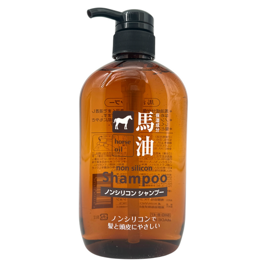 Kumano Horse Oil No Silicon Free Shampoo 600ml