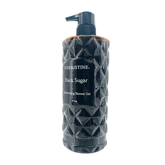 Joseristine Black Sugar Moisturizing Shower Gel – 1000ml with black sucrose and glycerin, available at Zakura Global.