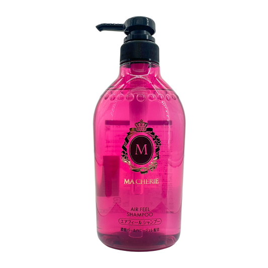 Shiseido Ma Cherie Air Feel Shampoo EX – volumizing shampoo for soft, airy hair, available at Zakura Global.