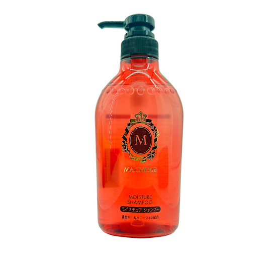 Shiseido Ma Cherie Moisture Shampoo – gentle, hydrating shampoo for soft and shiny hair, available at Zakura Global.
