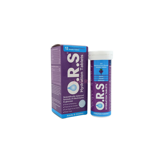 O.R.S Hydration Tablets 12tabs (Lemon/Blackcurrant)