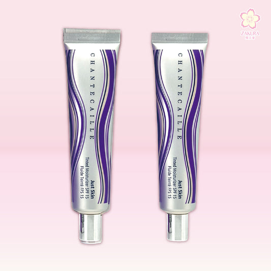 Chantecaille Just Skin Tinted Moisturizer – Aura lightweight skin perfector for very fair skin, available at Zakura Global.