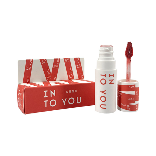 INTO YOU Shero Super Matte Lip & Cheek Mud – EM11 Rouge Pe 2g rose red matte tint, available at Zakura Global.