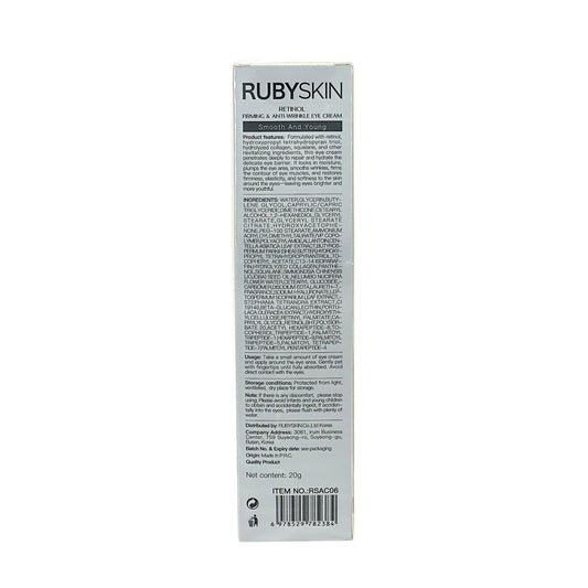 RUBYSKIN Retinol Firming and Anti-wrinkle Eye Cream 20g