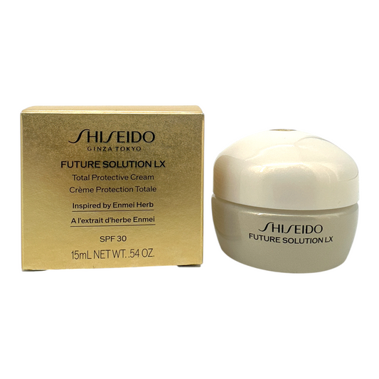 Shiseido Future Solution LX Protective Cream SPF30 Miniature 15ml – Luxury Anti-Aging Travel Skincare by Zakura Global