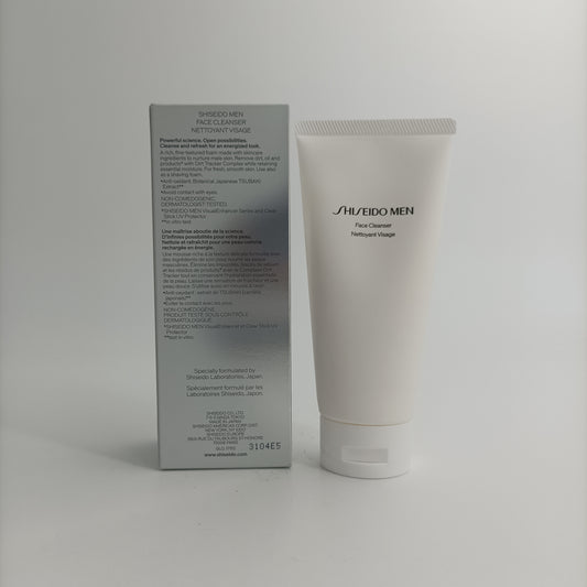 Shiseido Men Face Cleanser 125ml – 2-in-1 foaming face wash and shaving cream for men, available at Zakura Global.