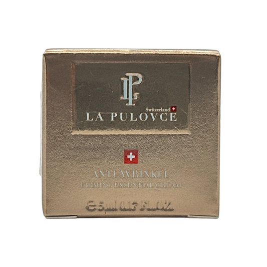 La Pulovce Anti-Wrinkle Cream Miniature – firming and hydrating Swiss skincare, available at Zakura Global.