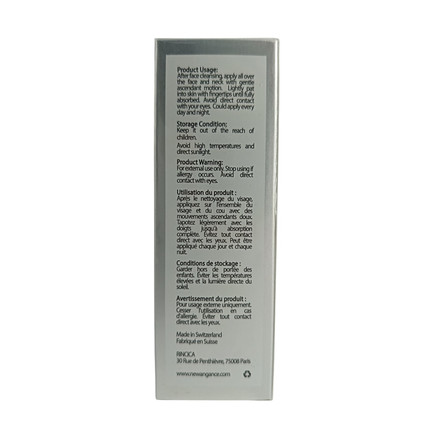 New Angance Perfect Brightening Serum 40ml – Advanced brightening formula for radiant, hydrated skin by Zakura Global.