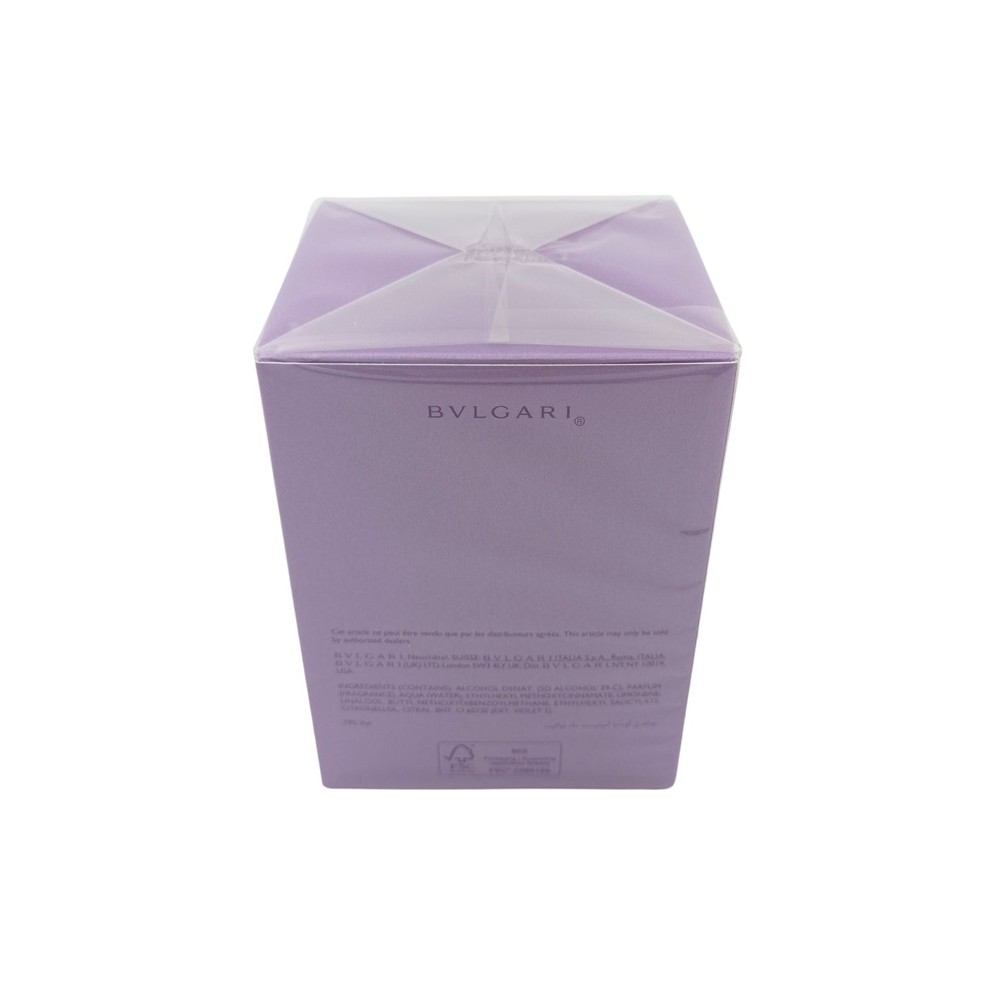 Bvlgari Omnia Amethyste Eau De Toliette Spray Spray: Apply to pulse points like wrists, neck, and behind the ears. Distance: Hold the bottle about 6 inches away from your skin. Layer: For a longer-lasting scent, use after showering and moisturizing.