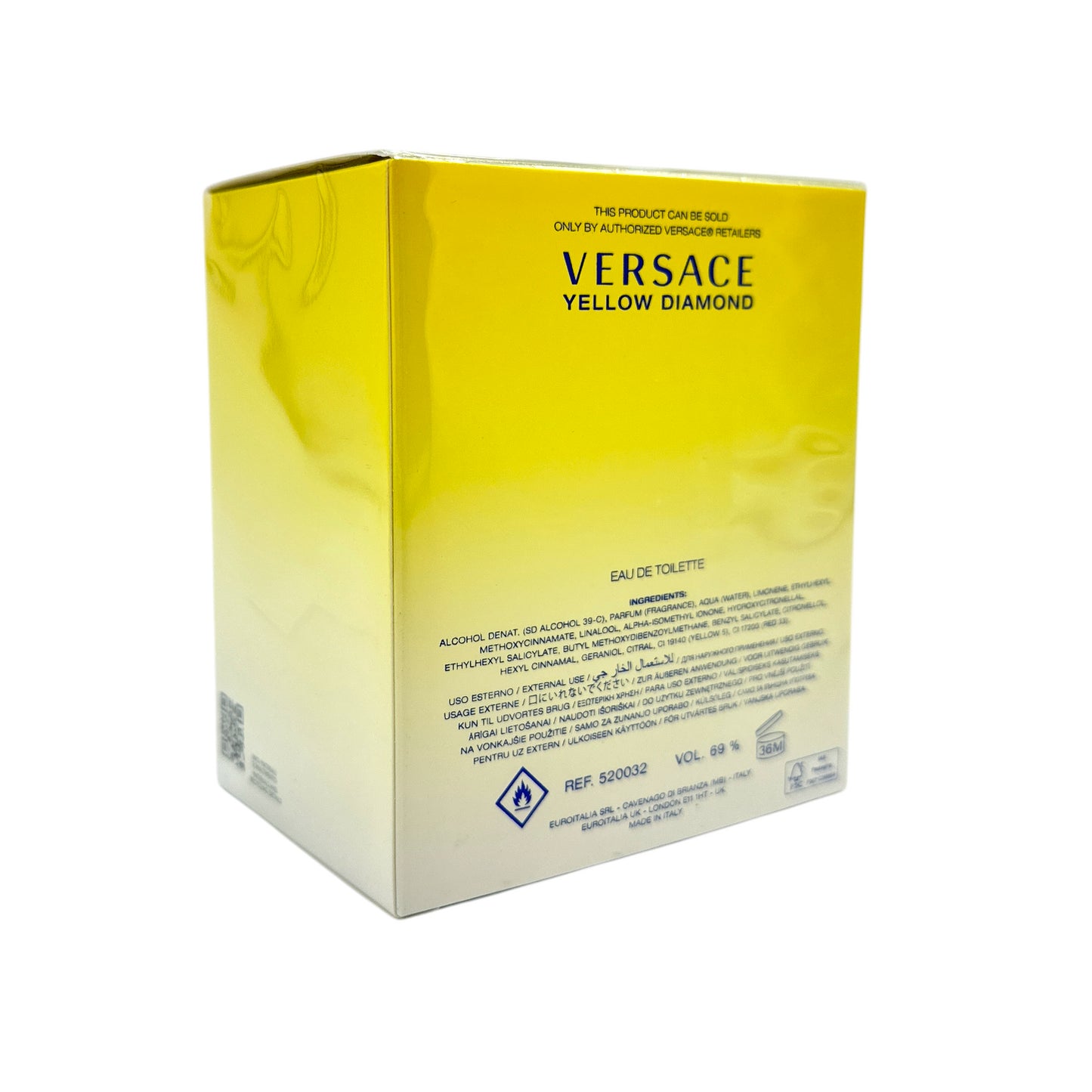 Versace Yellow Diamond Eau De Toilette Spray 90ml