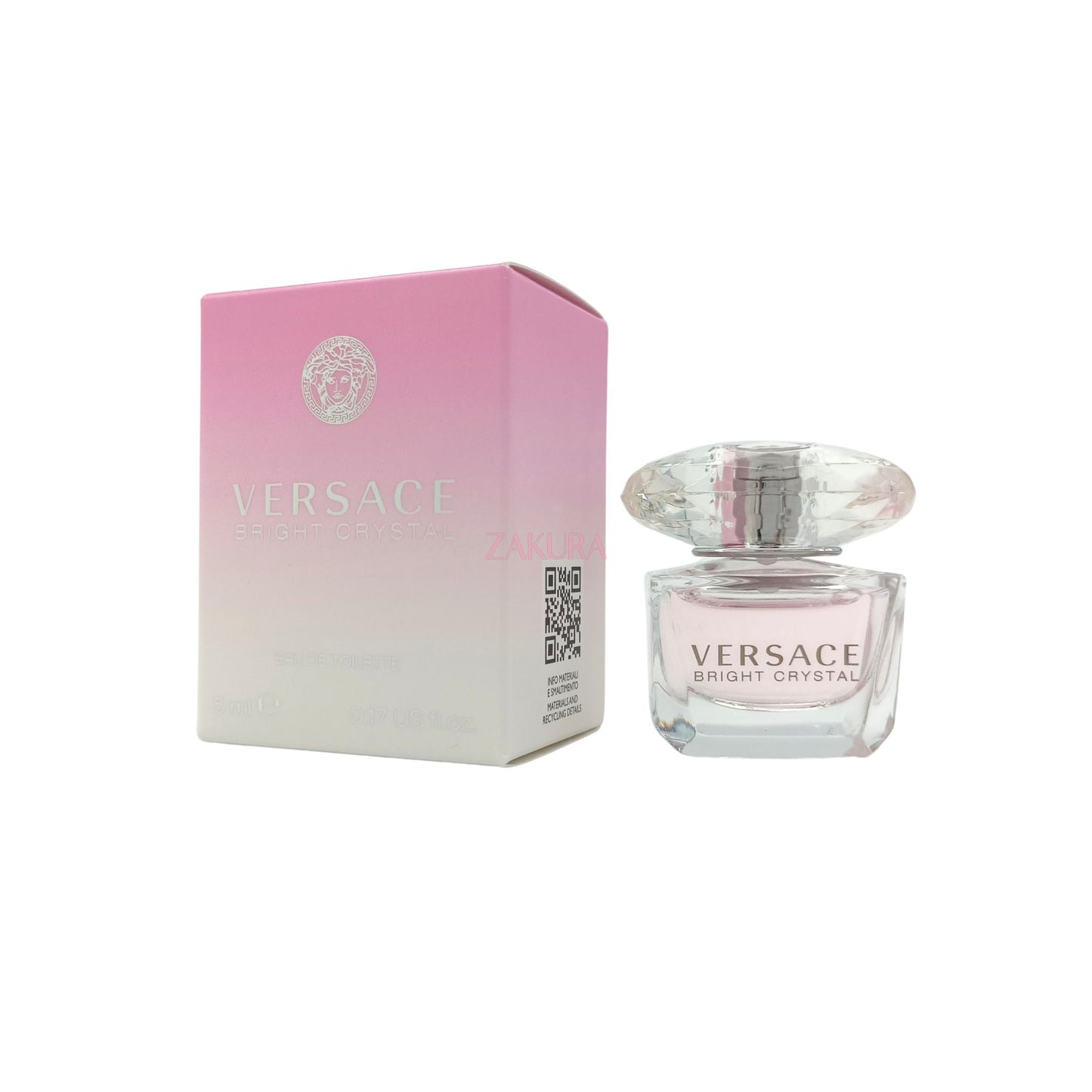 Versace Bright Crystal Eau De Toilette Spray (5ml Miniature/50ml/90ml)