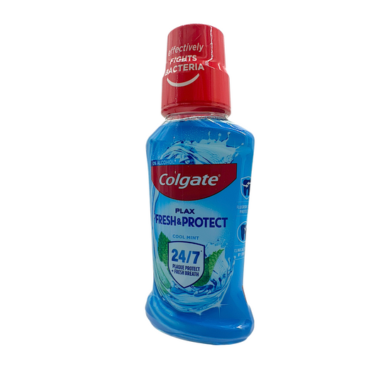 Colgate Plax Freshmint Mouthwash – 250ml alcohol-free formula for fresh breath and gum health, available at Zakura Global.