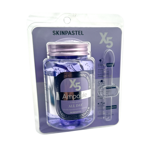 Skinpastel X5 Collagen Ampoule – 1pc single-use serum for hydration and elasticity, available at Zakura Global.