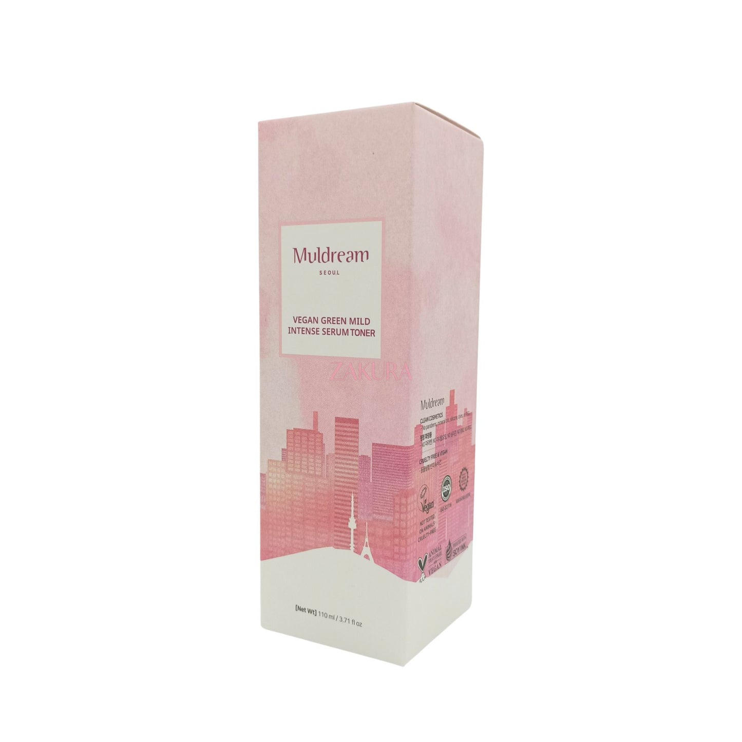 Muldream Vegan Green Mild Serum Toner 110ml (Fresh/Intense) Intense