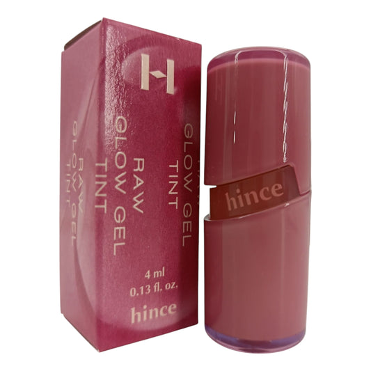 Hince Raw Glow Gel Tint 4ml – Korean dewy lip tint with natural shine and long-lasting color, available at Zakura Global