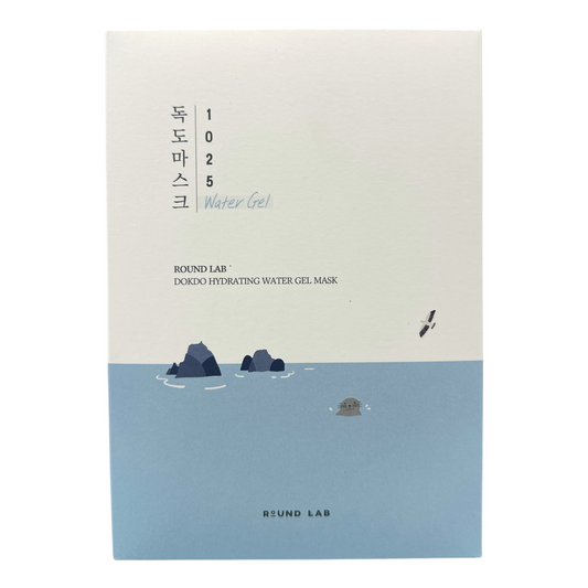 Round Lab Dokdo Mask 18pcs – Korean hydrating sheet mask with deep sea water and hyaluronic acid, available at Zakura Global