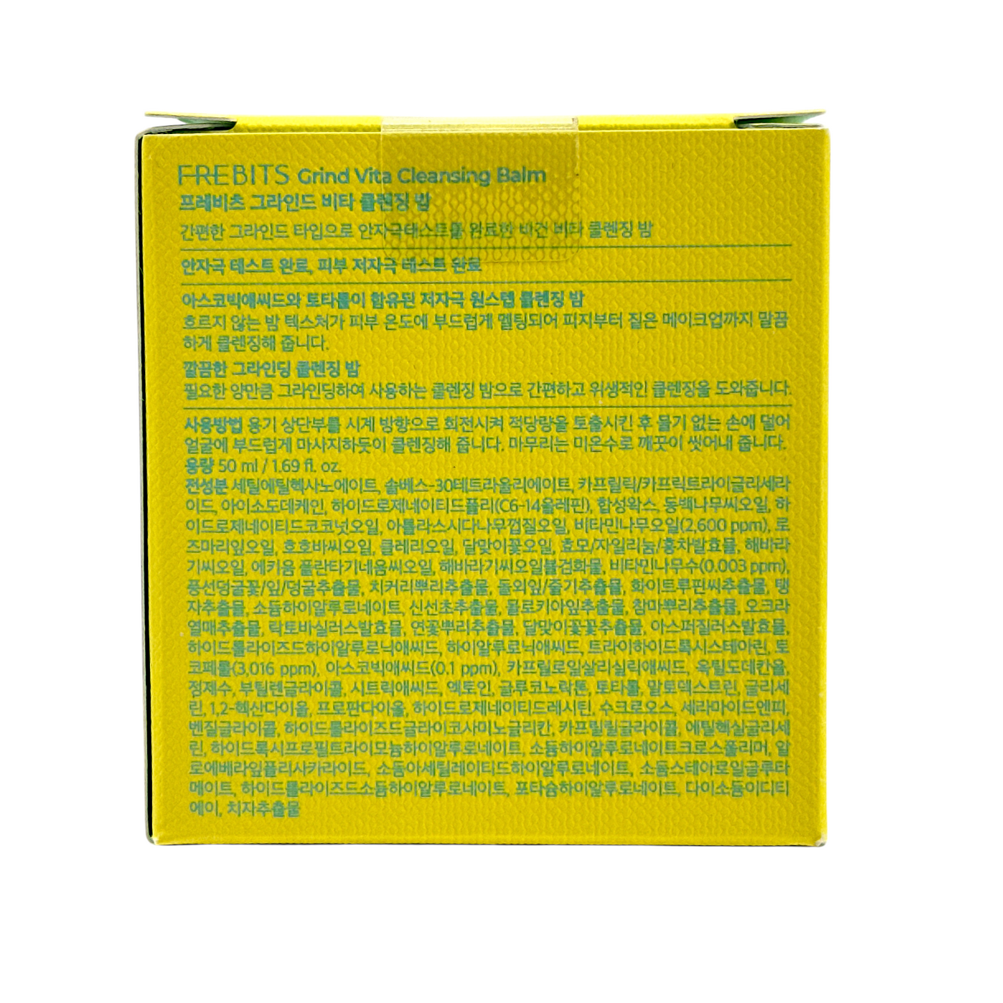 Frebits Grind Vita Cleansing Balm 50ml – vegan sherbet balm for deep cleansing, available at Zakura Global.