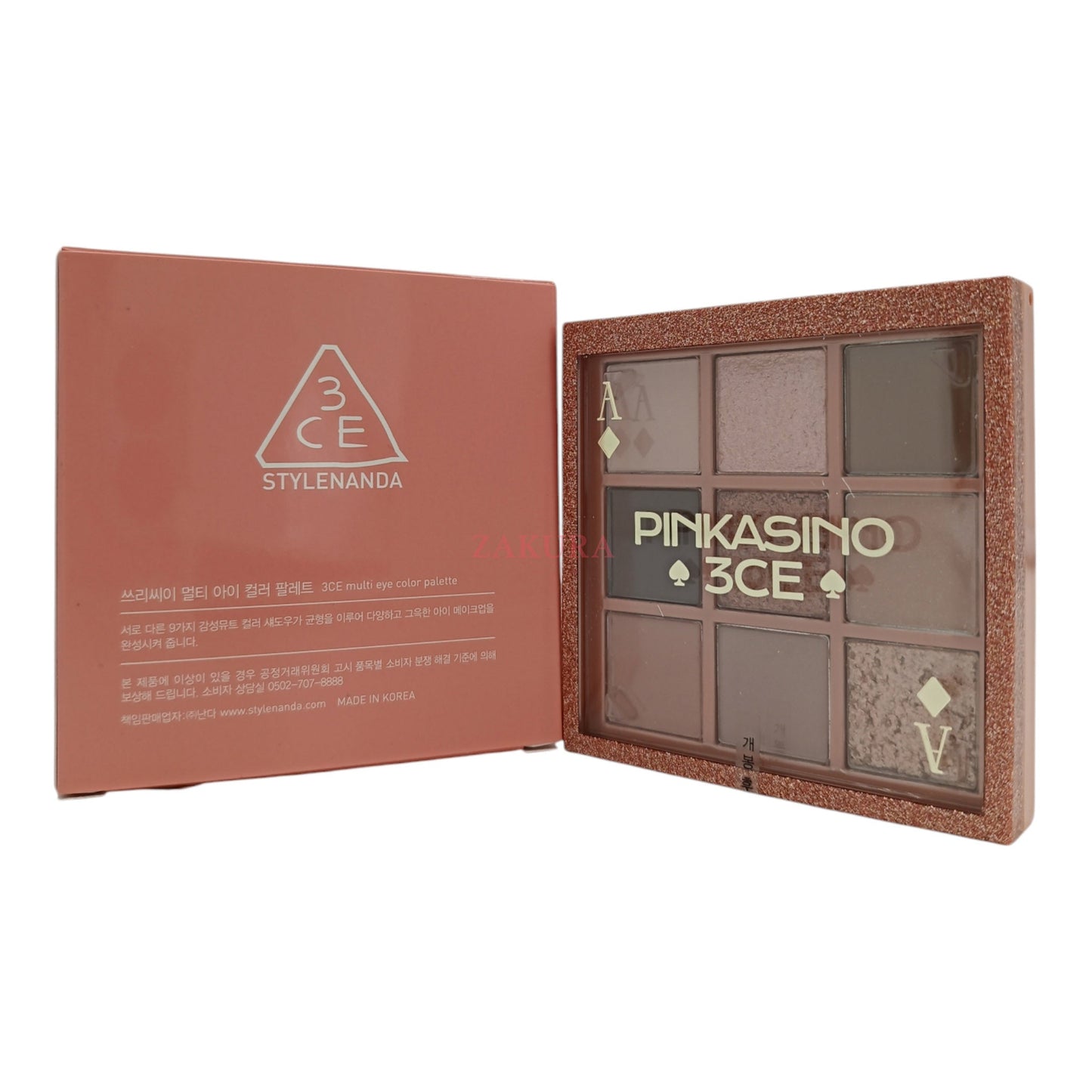 3CE Multi Eye Color Palette - Knotted Pink (Pinkasino) 8g