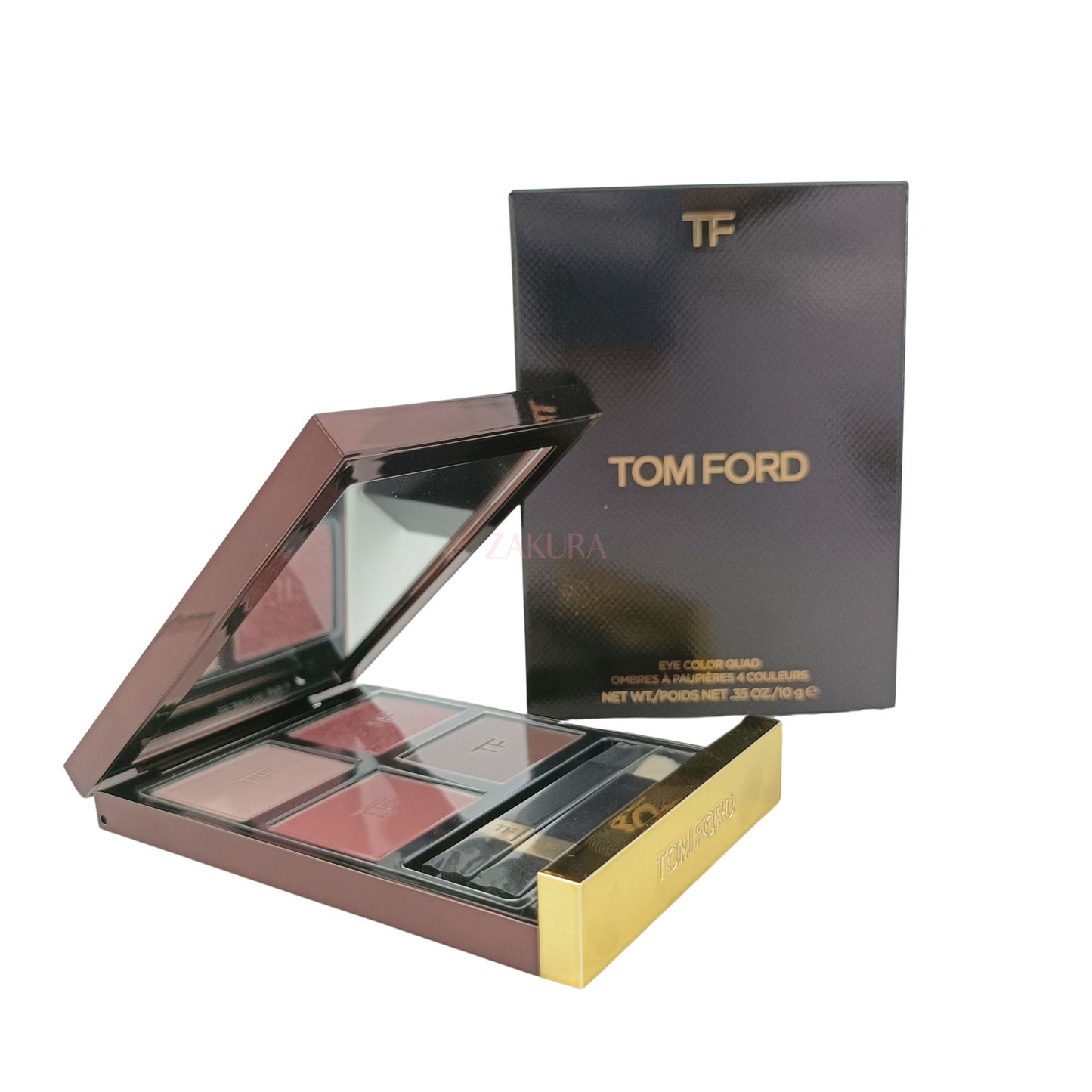 Tom Ford Eye Color Quad - 01 Golden Mink/31 Sous Le Sable/35 Rose Topaz/45 Iconic Smoke/30 Insolent Rose