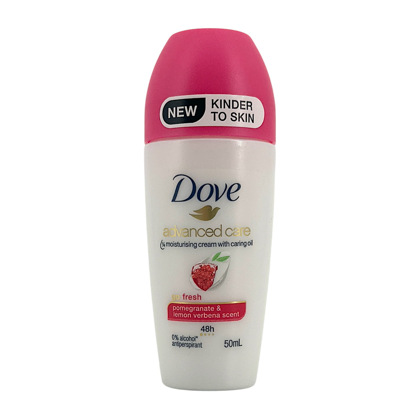 Dove Roll On Pomegranate and Lemon Verbena 50ml – fruity deodorant with gentle care, available at Zakura Global.