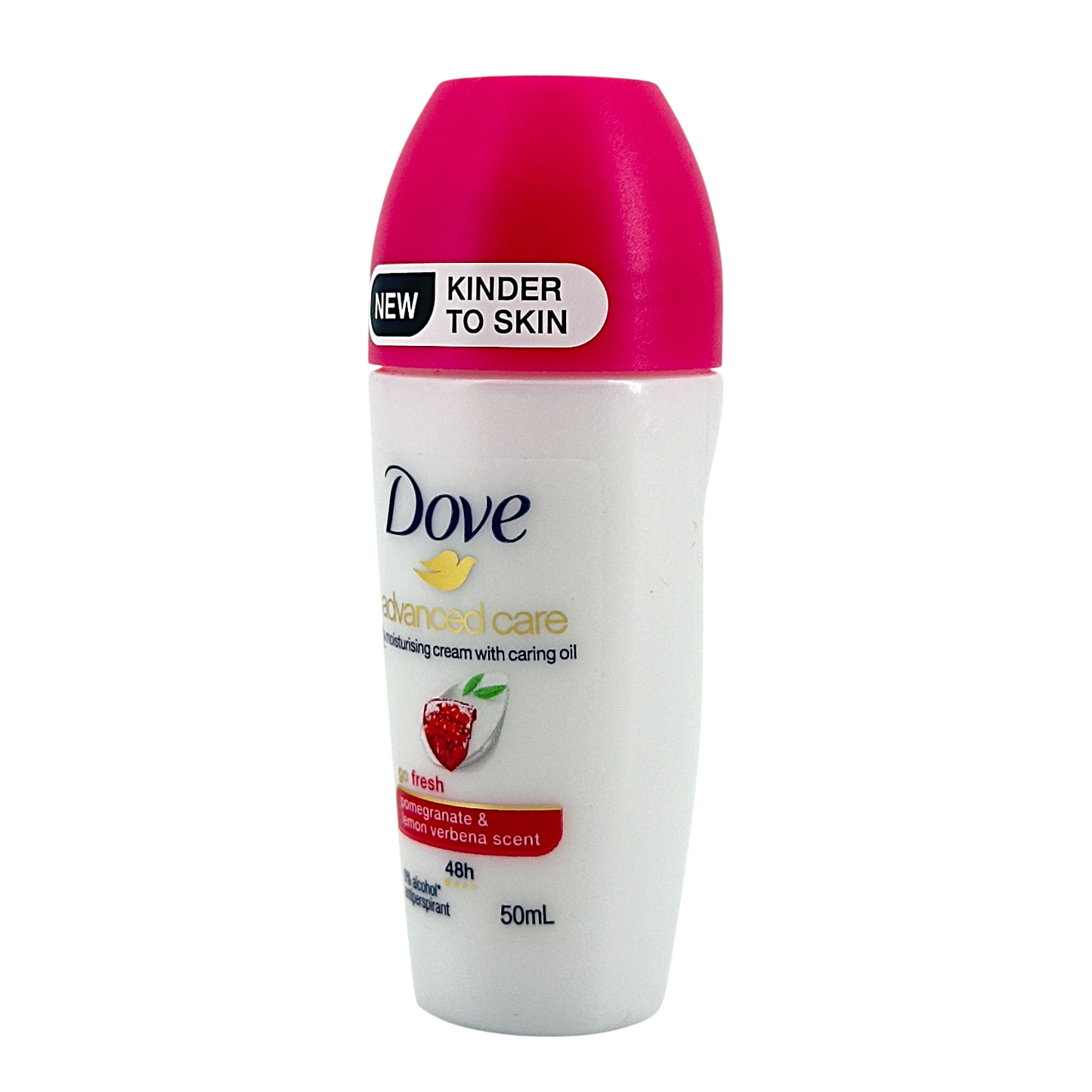 Dove Roll On Pomegranate and Lemon Verbena 50ml – fruity deodorant with gentle care, available at Zakura Global.