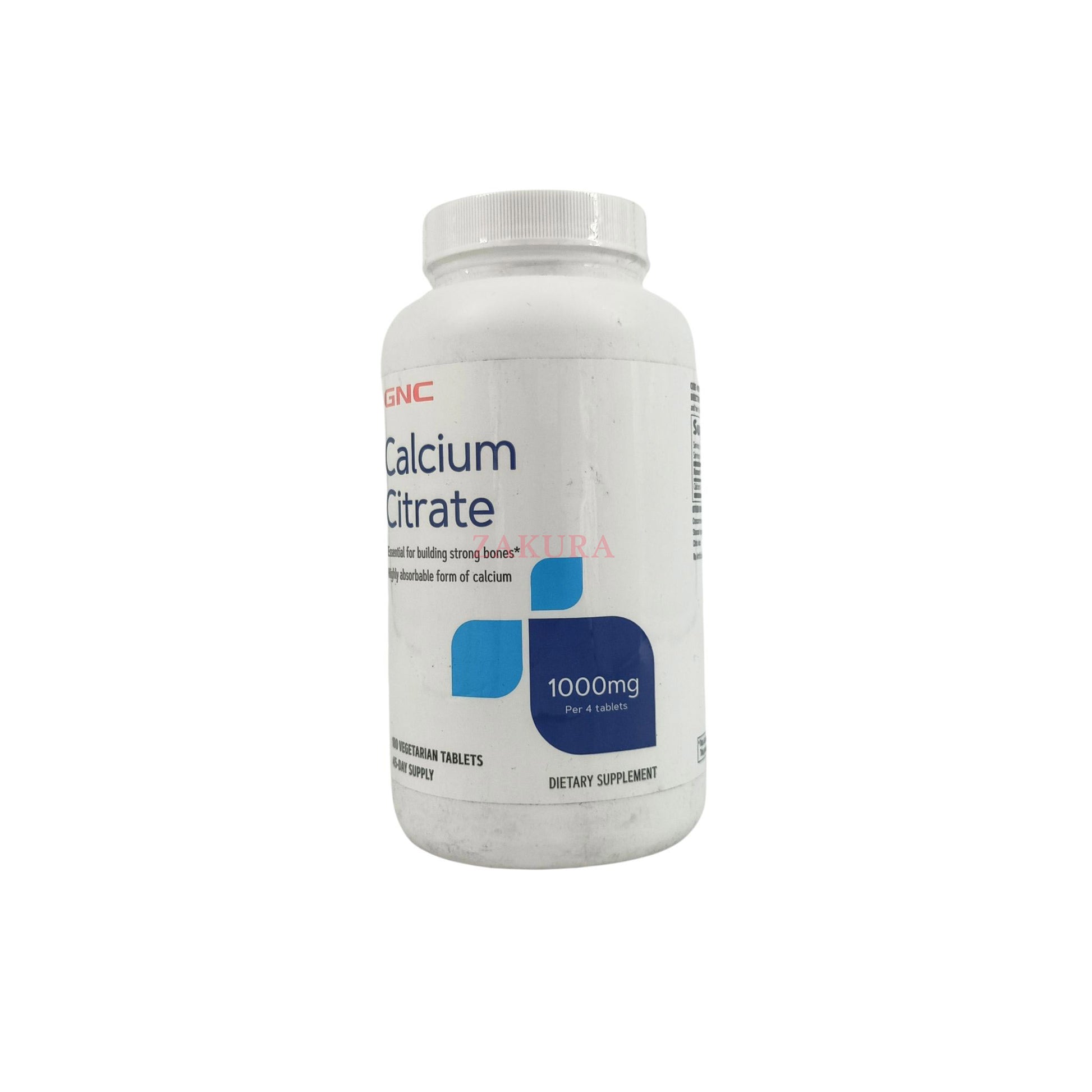 GNC Calcium Citrate 1000mg 180caps