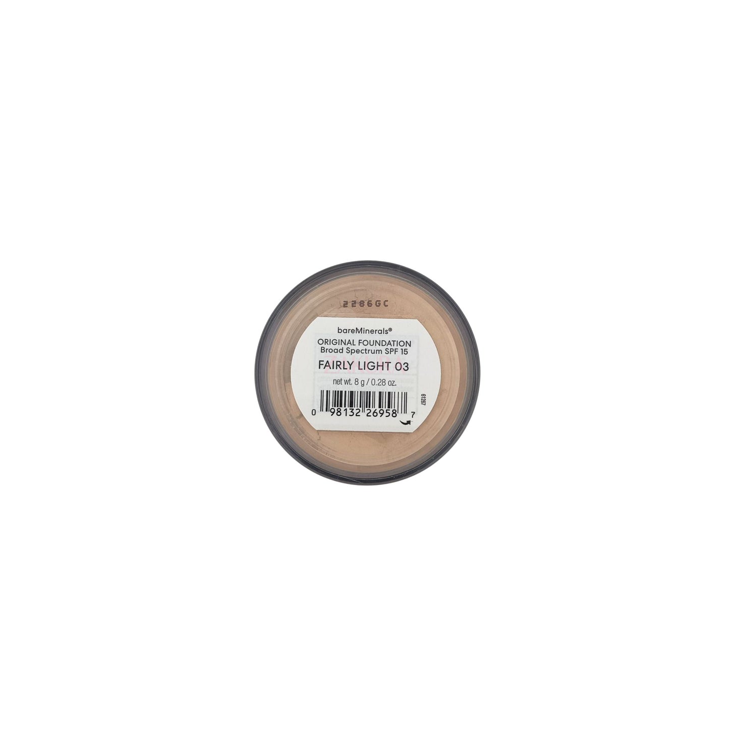 BareMinerals Original Loose Mineral Foundation SPF15 8g (03 Fairly Light/ 05 Fairly Medium/ 12 Medium Beige) 03 Fairly Light