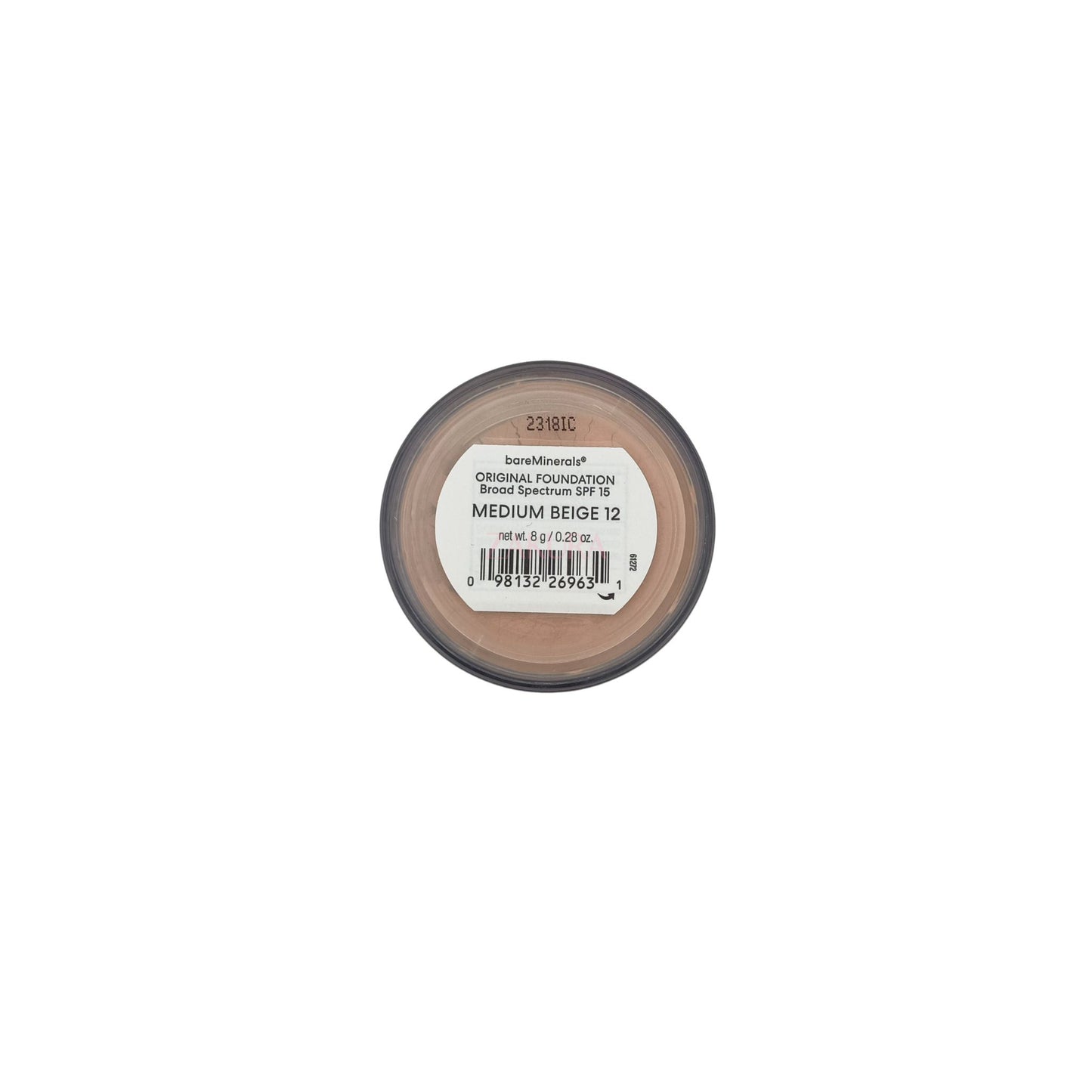 BareMinerals Original Loose Mineral Foundation SPF15 8g (03 Fairly Light/ 05 Fairly Medium/ 12 Medium Beige) 12 Medium Beige