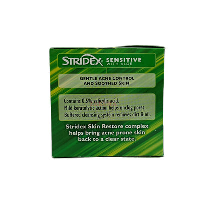 Stridex Salicylic Acid Pads 55pads (Acid 2% Maximum/Acid 0.5% Sensitive/Acid 1% Essential) Acid 0.5% Sensitive