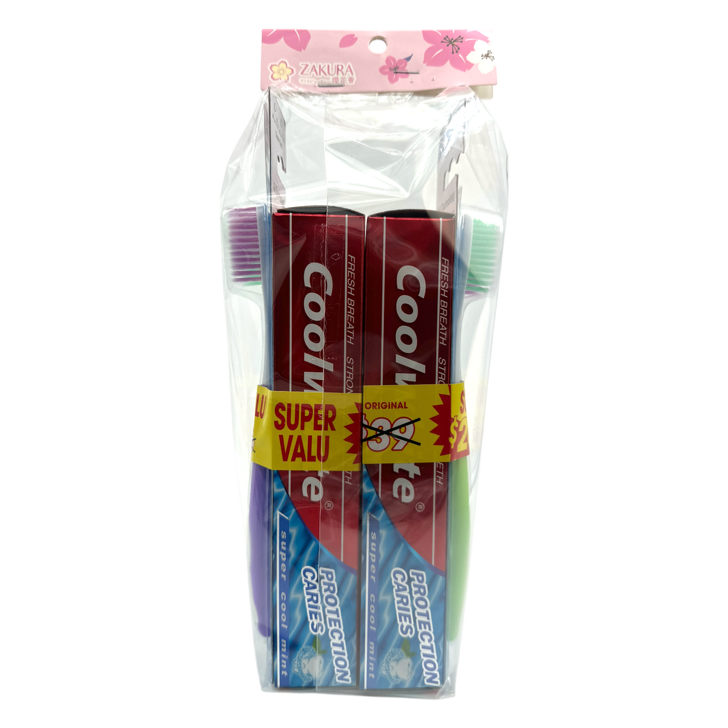 Coolwhite Toothbrush & Tooth Paste (Twin Pack) 2pcs