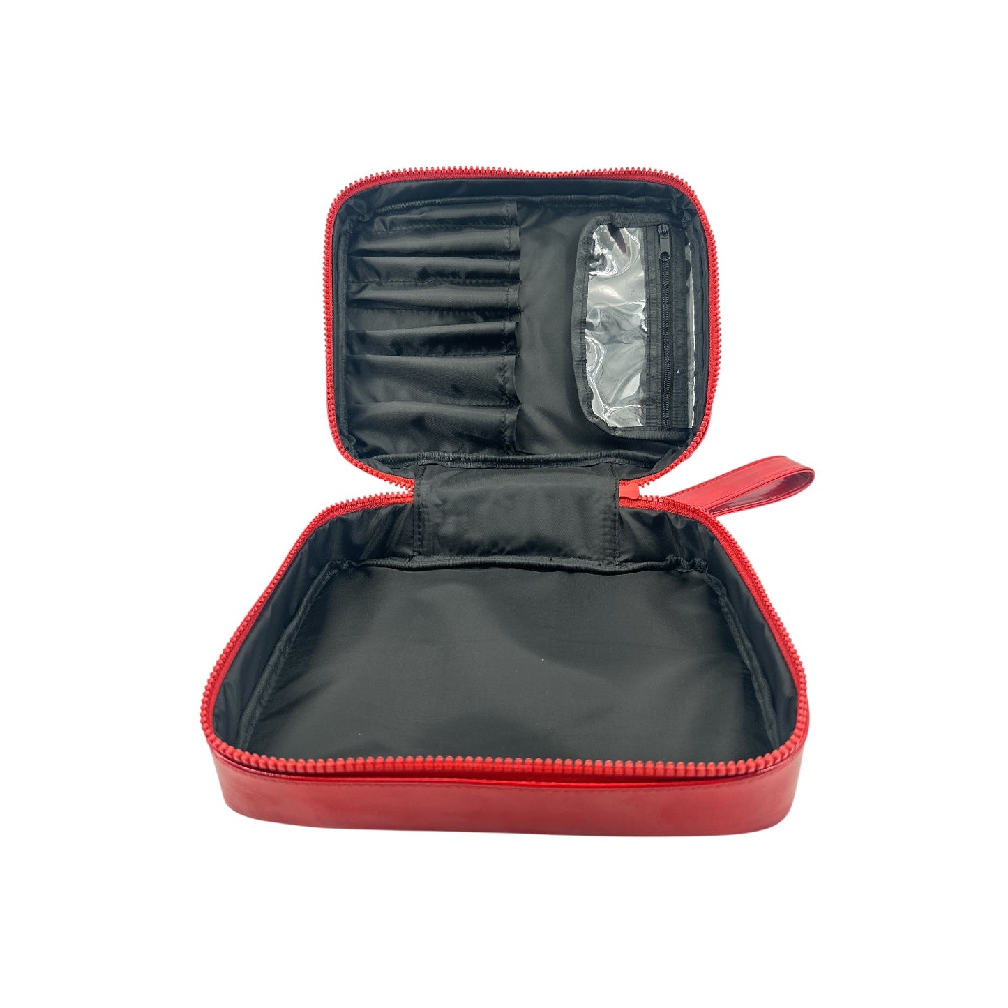 Shu Uemura Red patent leather cosmetic bag 1pc