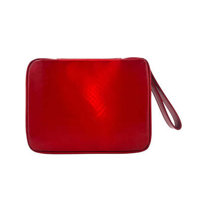 Shu Uemura Red patent leather cosmetic bag 1pc