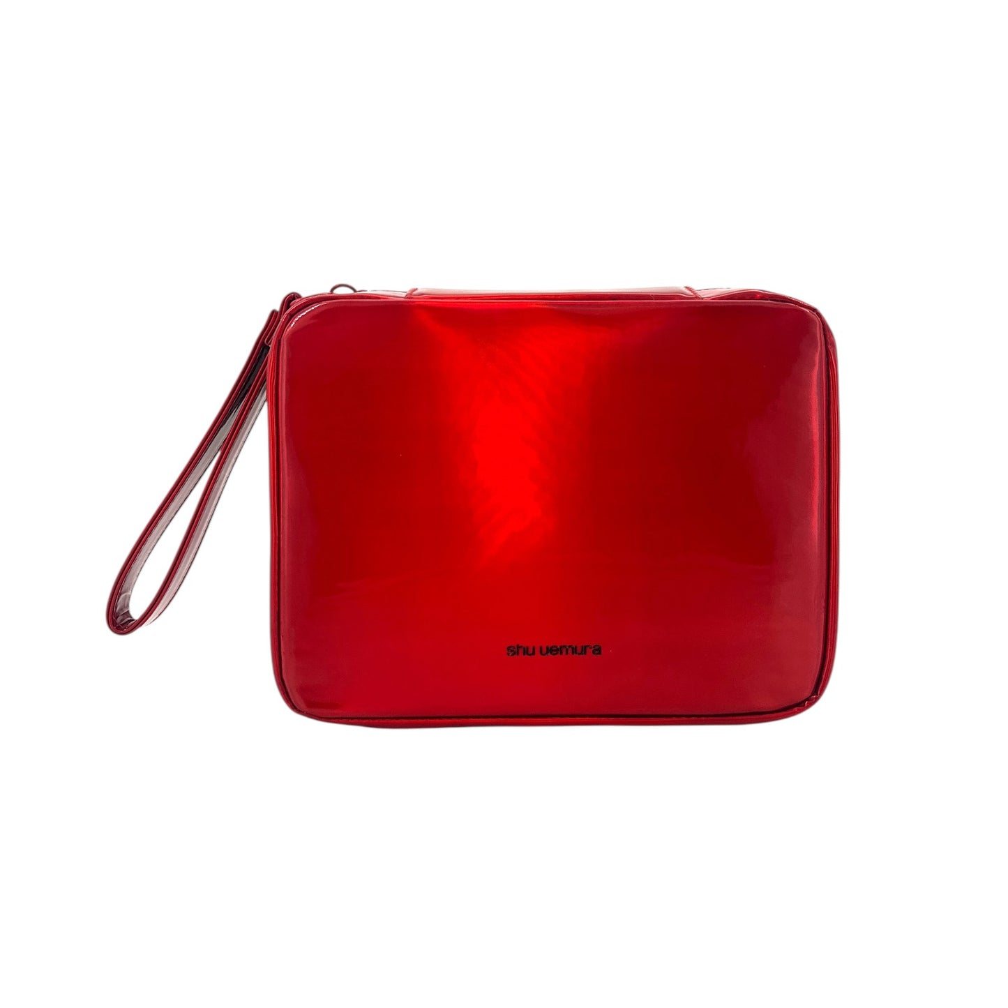 Shu Uemura Red patent leather cosmetic bag 1pc