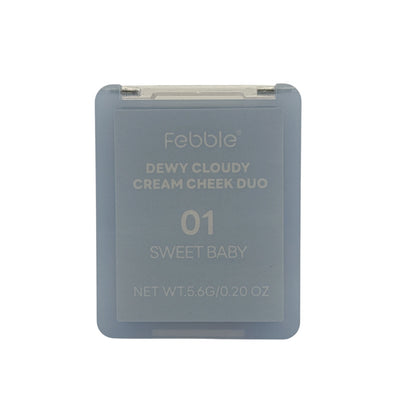 Febble Dewy Cloudy Cream Cheek Duo - 01A 5.6g