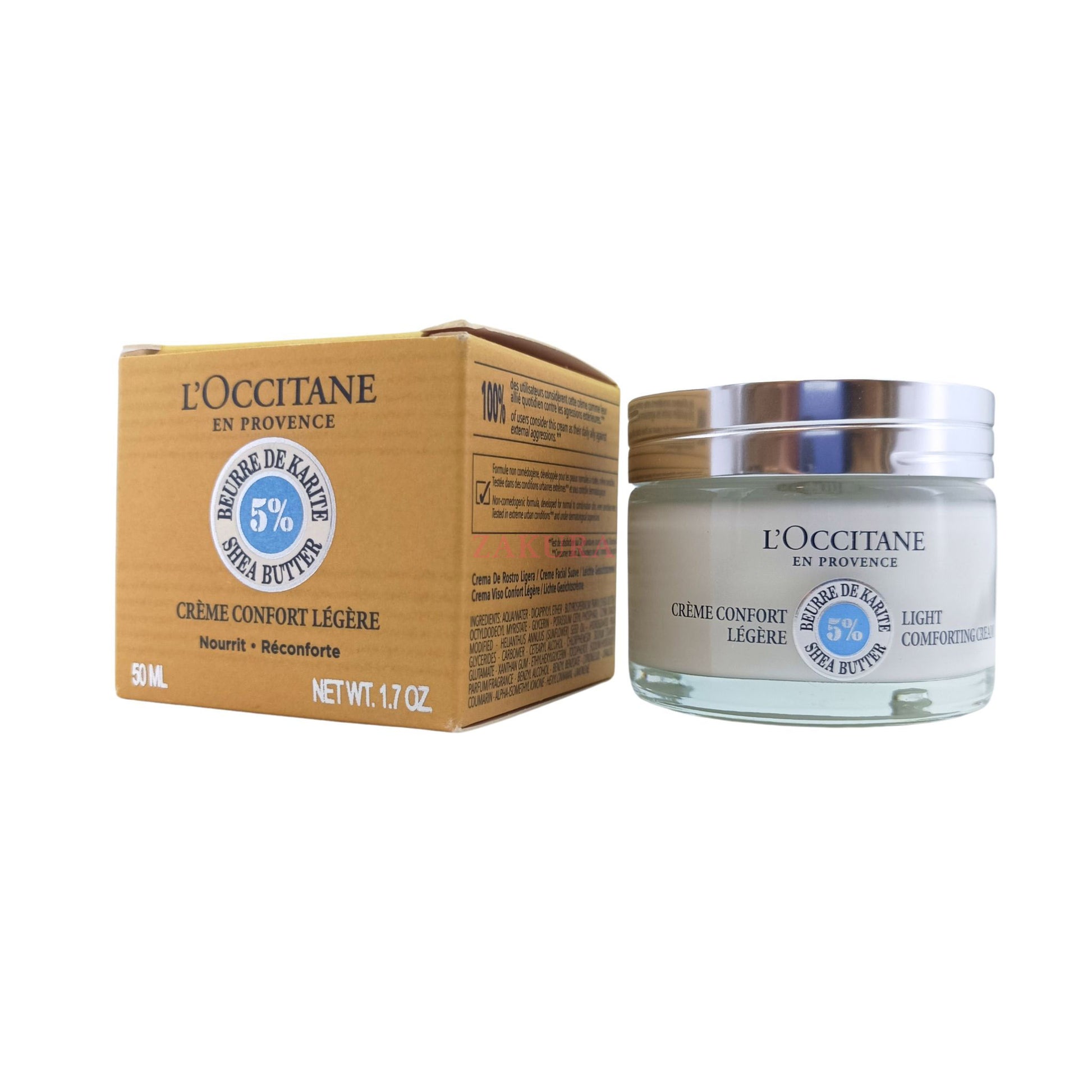 L'Occitane Shea Butter 5% Light Comforting Cream 50ml