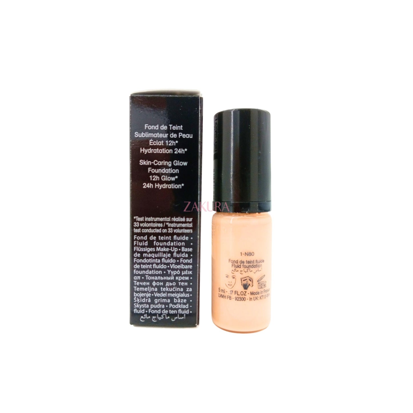 Givenchy Prisme Libre Skin-Caring Glow Foundation-1-N80mini 5ml