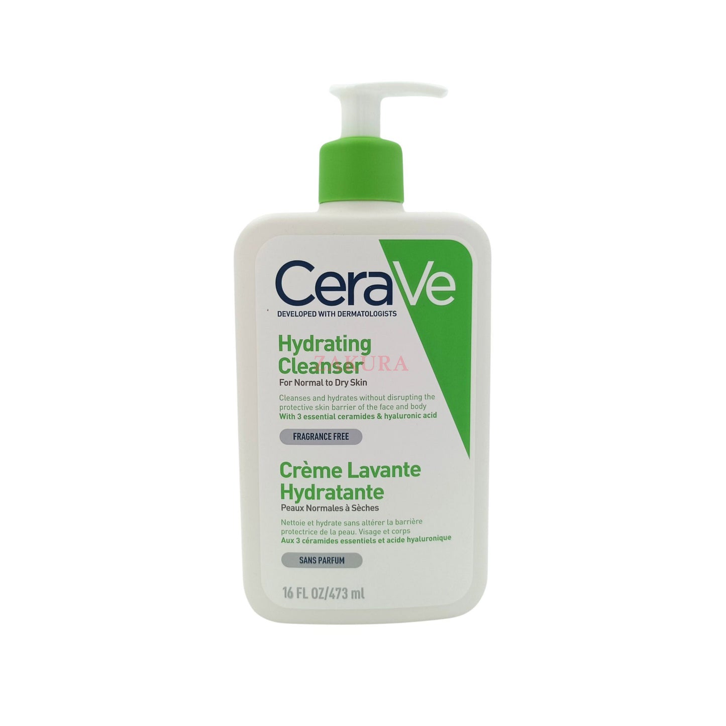 CeraVe Hydrating Cleanser For Normal to Dry Skin (236ml/ 473ml) 473ml