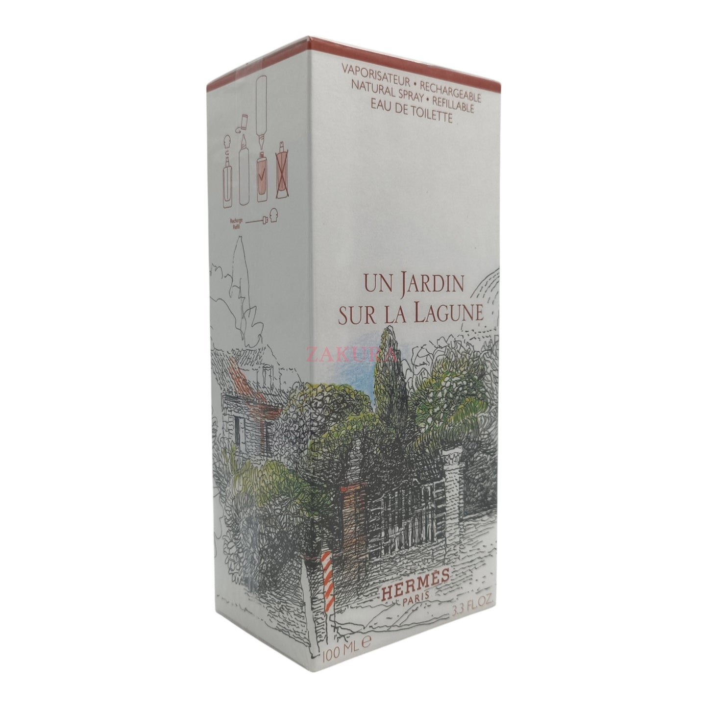 Hermes Un Jardin Sur La Lagune EDT Spray (7.5ml Miniature/15ml Miniature/50ml/100ml) 100ml