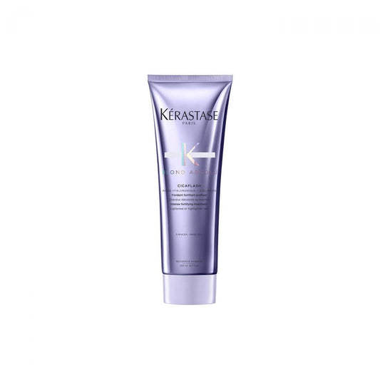 Kerastase Blond Absolu Cicaflash Treatment – 250ml hybrid conditioner-mask with hyaluronic acid and edelweiss for blonde hair, available at Zakura Global.