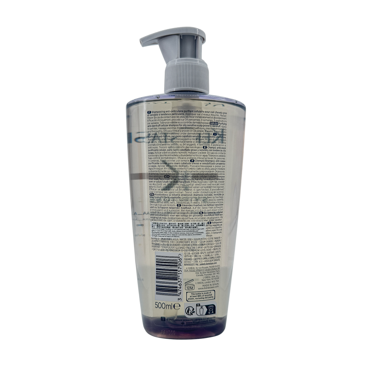 Kerastase Symbiose Anti-Dandruff Shampoo – sulfate-free purifying shampoo for oily and sensitive scalps, available at Zakura Global.
