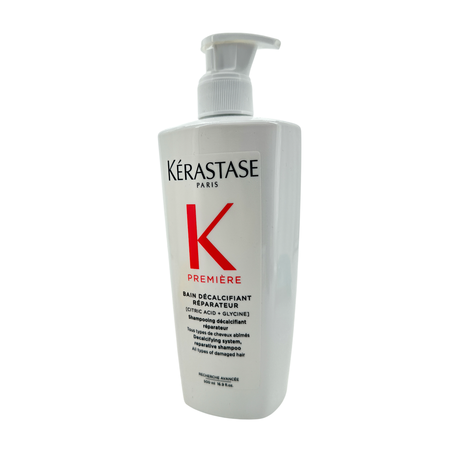 Kerastase Premiere Decalcifying Repairing Shampoo 500ml – sulfate-free shampoo for damaged hair, available at Zakura Global.

